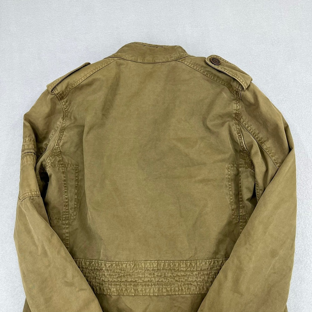Lucky Brand Womens Small Olive Green Military Field Utility Jacket‎ Cotton - Picture 12 of 15